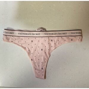 Victoria's Secret Light Pink Polka Dot Thong